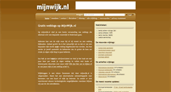 Desktop Screenshot of mijnwijk.nl